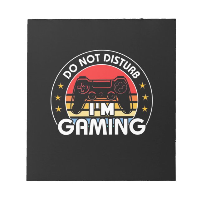 Störe nicht, dass ich spiele notizblock (Vorderseite)