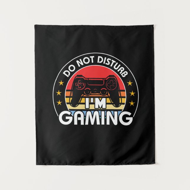 Störe nicht, dass ich spiele wandteppich (Vorderseite)