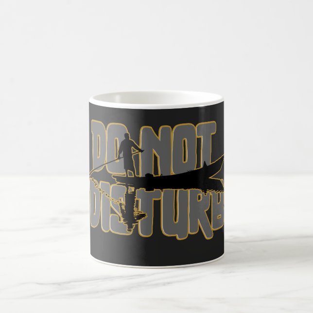Störe Nicht – Friedliches Einsamkeit Boot Design Kaffeetasse (Mittel)
