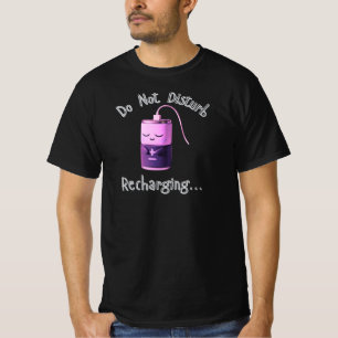 Störe-nicht-wiederaufladender-süßer-Batterie-Chara T-Shirt