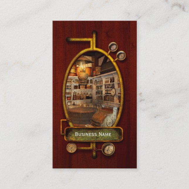 Store - Vintages Convenience Store Visitenkarte (Vorderseite)