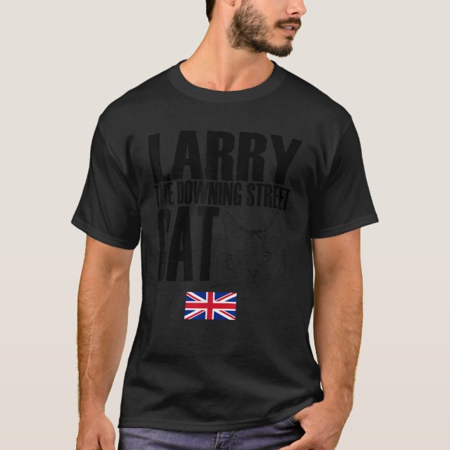 Storecastle Larry the Downing Street Cat UK T-Shirt (Vorderseite)
