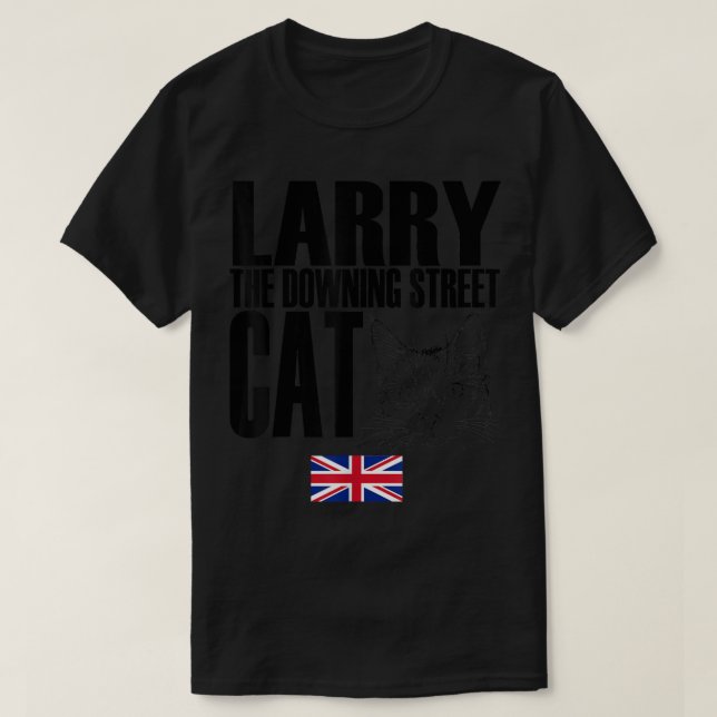 Storecastle Larry the Downing Street Cat UK  T-Shirt (Design vorne)