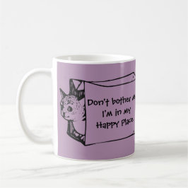 Stören Sie mich nicht Katze in einer Taschen-Tasse Kaffeetasse