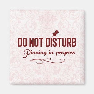 Stören Sie nicht. Feststecken laufend Magnet