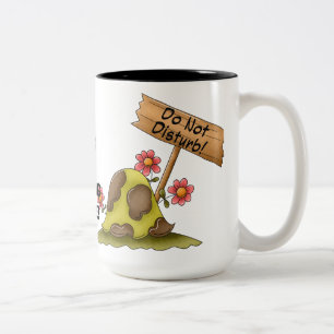Stören Sie NICHT Schildkröte-Tasse Zweifarbige Tasse