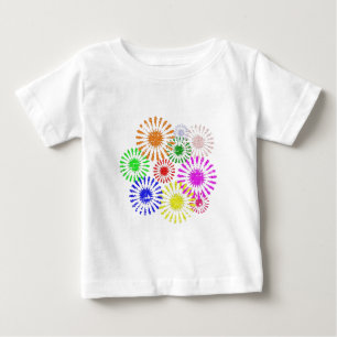 Störende Blume Burst Baby T-shirt