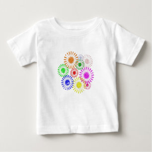 Störende Blume Burst Baby T-shirt