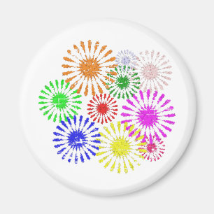 Störende Blume Burst Magnet