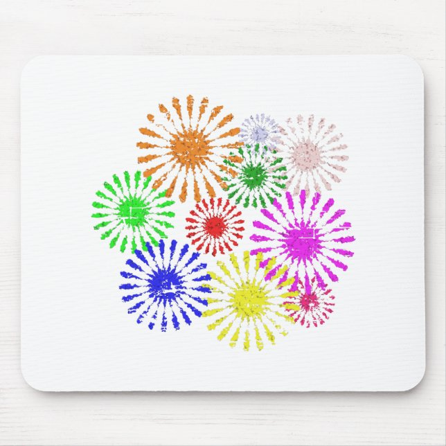 Störende Blume Burst Mousepad (Vorne)