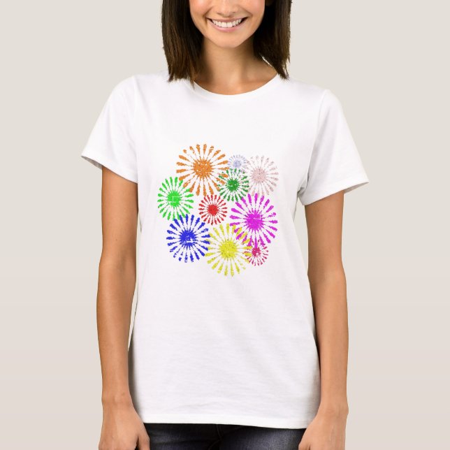 Störende Blume Burst T-Shirt (Vorderseite)
