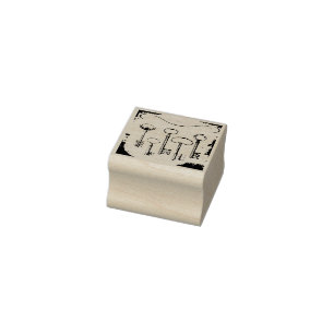 Störende Viktorianische Vintage Skeletttasten Gummistempel