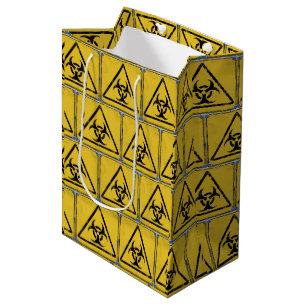 Störendes Gefahrenwarnsymbol V2 Mittlere Geschenktüte