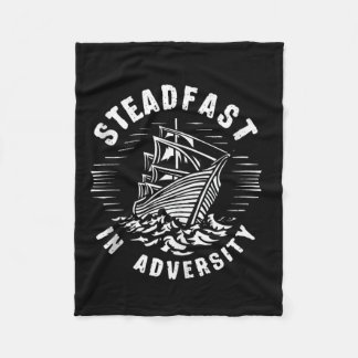 Stores Stillstand in der Adversity Zitat Motiviere Fleecedecke