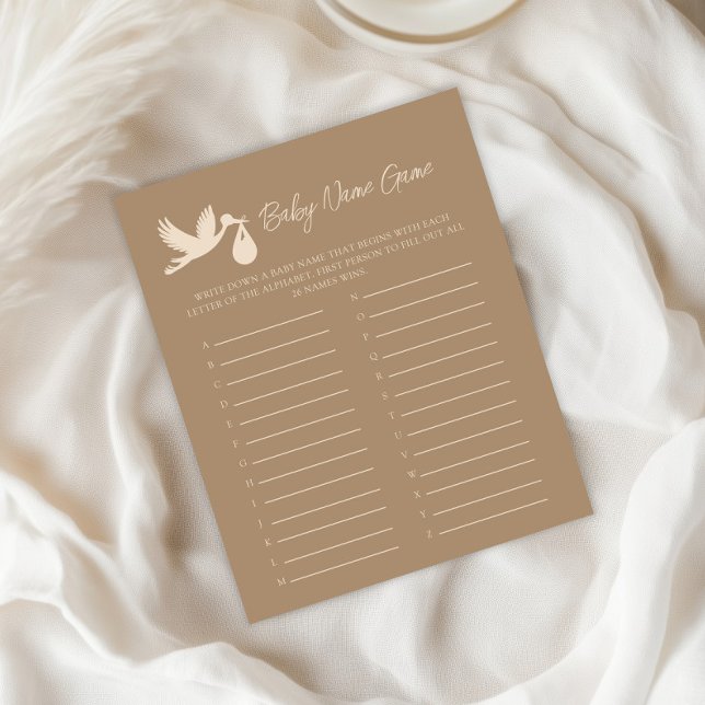 Stork Baby Delivery Gender Reveal Baby Name Game (Von Creator hochgeladen)