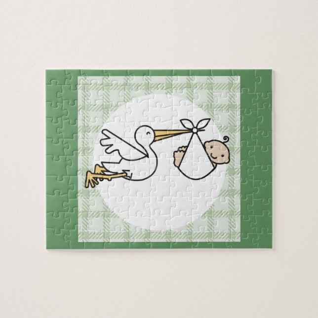 Stork Baby Delivery Puzzle (Horizontal)