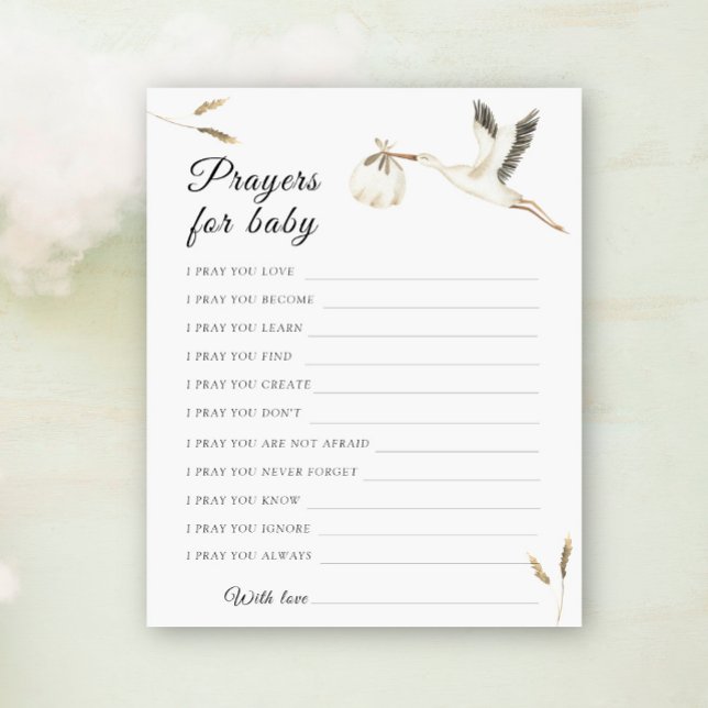 Stork Baby Duschgebet für Baby (Von Creator hochgeladen)