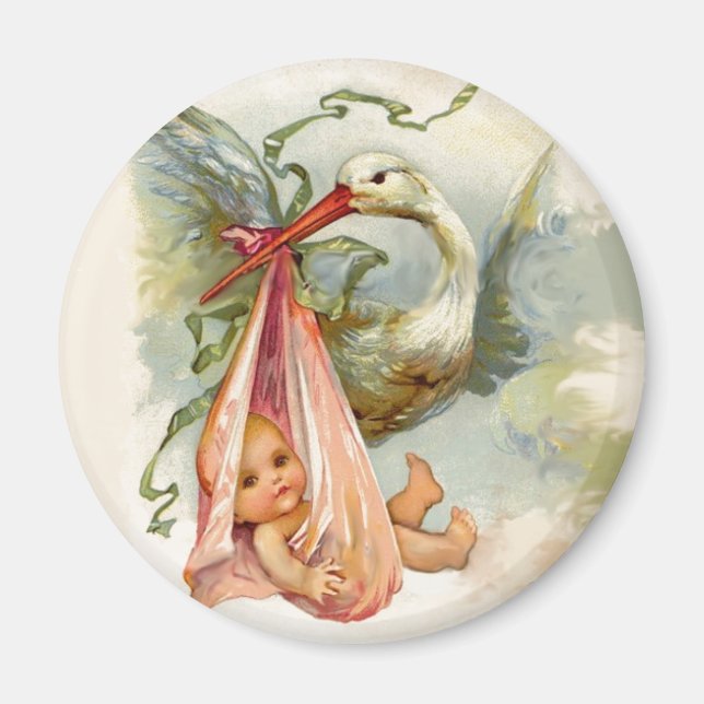 STORK BABY SHOWER 2 MAGNET (Vorne)