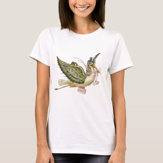 STORK BABY SHOWER T-Shirt (Vorderseite)