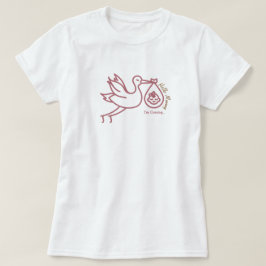 Stork Carry Baby Shower T-Shirt