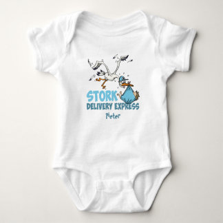 Stork Delivery – Gepersonaliseerde baby romper Strampler