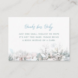 Stork Es nimmt ein Village Boy Winter Bücher für B Begleitkarte