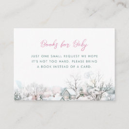 Stork Es nimmt ein Village Boy Winter Bücher für B Begleitkarte