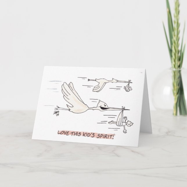 Stork (Greeting Card) Karte (Vorderseite)