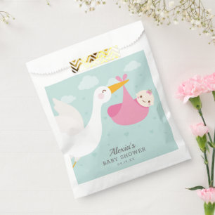 Stork Pink Bundle Girl Babydusche Geschenktütchen