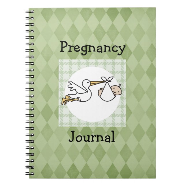 Stork Pregnancy Journal Notizblock (Vorderseite)