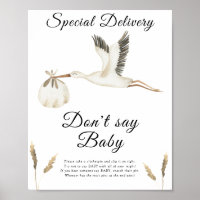 Stork - Sag kein Babyposter