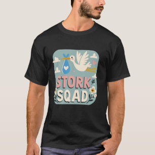Stork Squad Midfrau Nurse Matching Unit Labour und T-Shirt