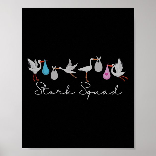 Stork Squad Nurse Labor and Delivery Edition Poster (Vorne)