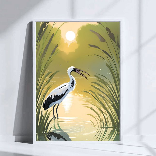 Stork Swamp | Everglades National Park Watercolor Poster (Von Creator hochgeladen)