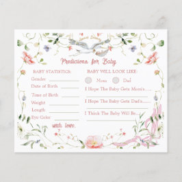 Stork Wildblume Ribbon Kinderdusche Vorhersagen