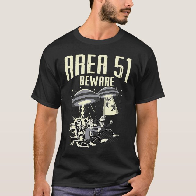 Storm Area 51 Beware They Cant Stop All Of Us T-Shirt (Vorderseite)