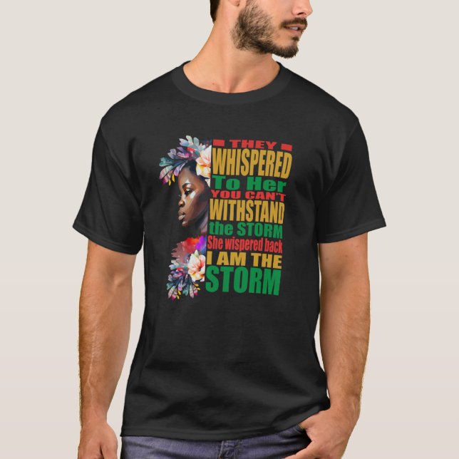 Storm BLM Black African Pride Black History Month T-Shirt (Vorderseite)