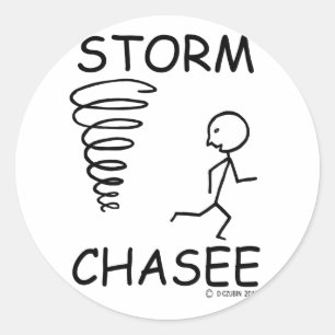 Storm Chasee Runder Aufkleber