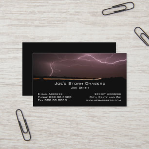 Storm Chaser Business Card Visitenkarte