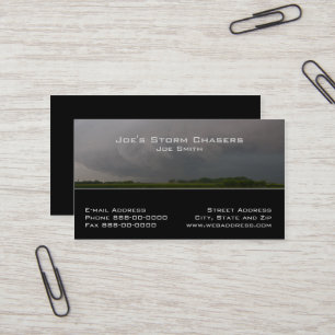 Storm Chaser Business Card Visitenkarte