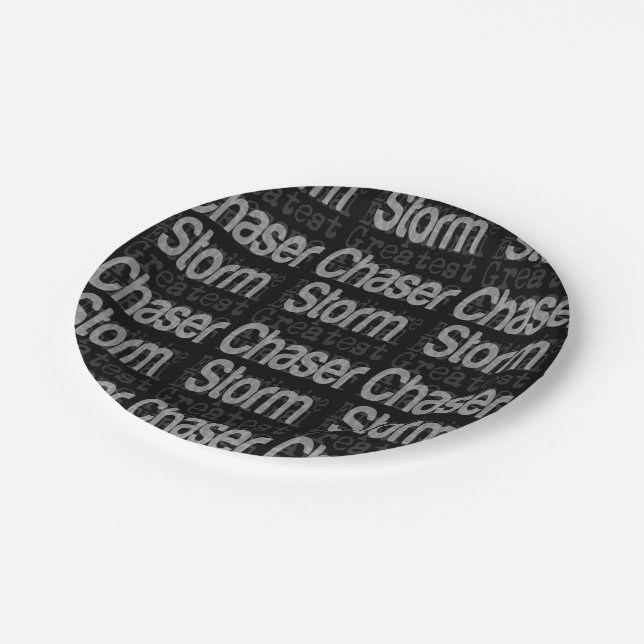 Storm Chaser Extraordinaire Pappteller (Schrägansicht)