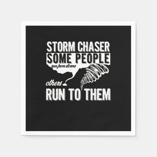 Storm Chaser Tornado Chasing Hurricane Wind Gift Serviette (Vorderseite)