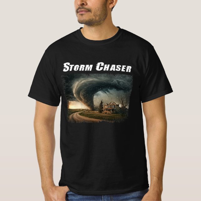 Storm Chaser Tornado Picture Meteorologe Weather T-Shirt (Vorderseite)