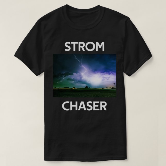 Storm Chaser Tornado Picture T-Shirt (Design vorne)