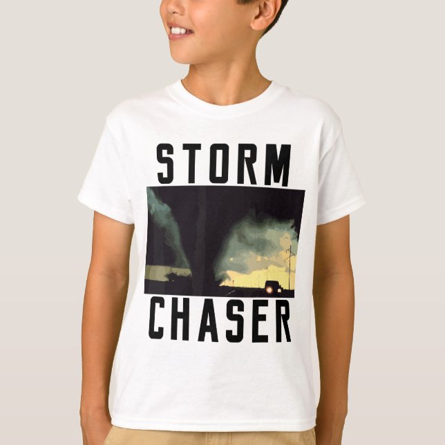 Storm Chaser Tornado Picture Weather Meteorologe T-Shirt (Vorderseite)