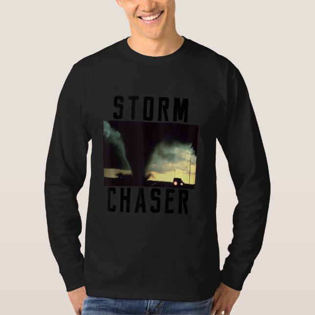 Storm Chaser Tornado Wetterbild T-Shirt (Vorderseite)
