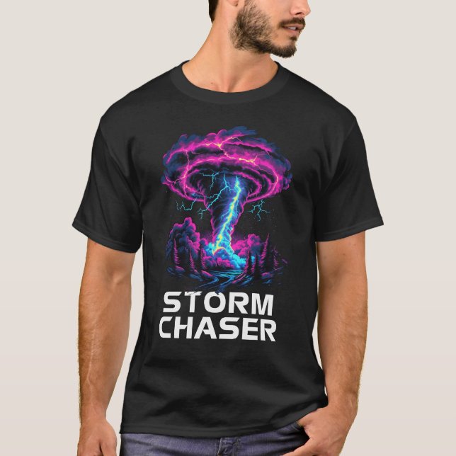 Storm Chasing Tornado Chaser Meteorologe Meteoro T-Shirt (Vorderseite)