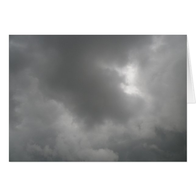 Storm Clouds Grußkarte (Vorderseite (Horizontal))