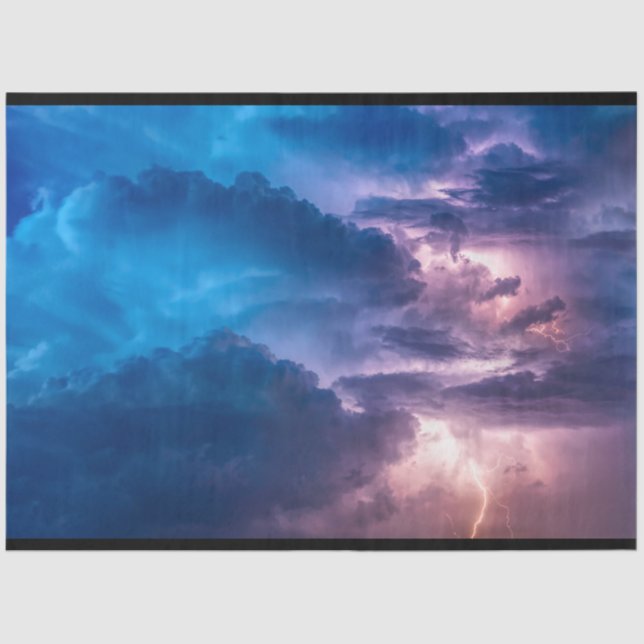 Storm Clouds Night Sky Decoupage Tissue Seidenpapier (Vorderseite)