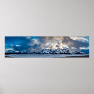 Storm Clouds over the Tetons Poster
